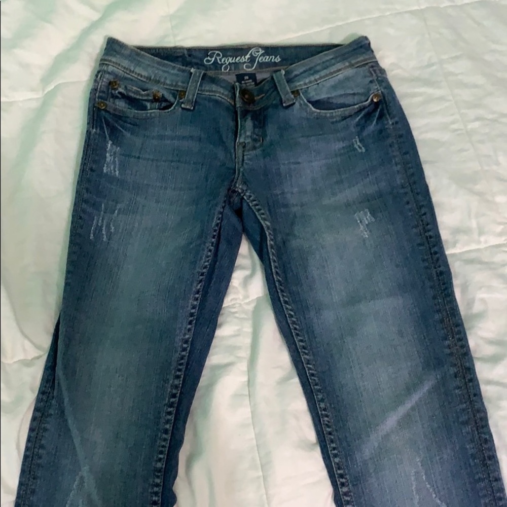 Straight leg jeans